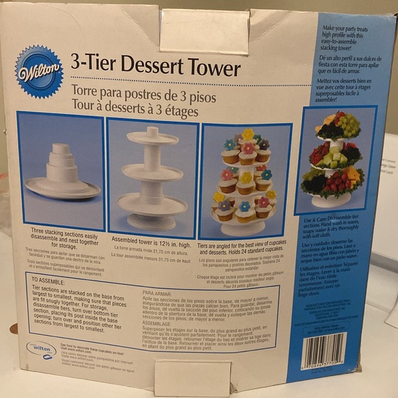 Wilton 3 Tier Dessert Tower - Picture 2 of 2